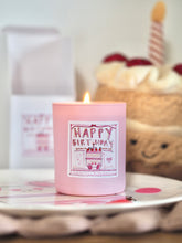 Load image into Gallery viewer, Pink Birthday Cake Candle
