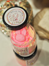 Load image into Gallery viewer, ‘Lemon Cookie’ Silky Whipped Soap with A Pink Bunny Soap Topper
