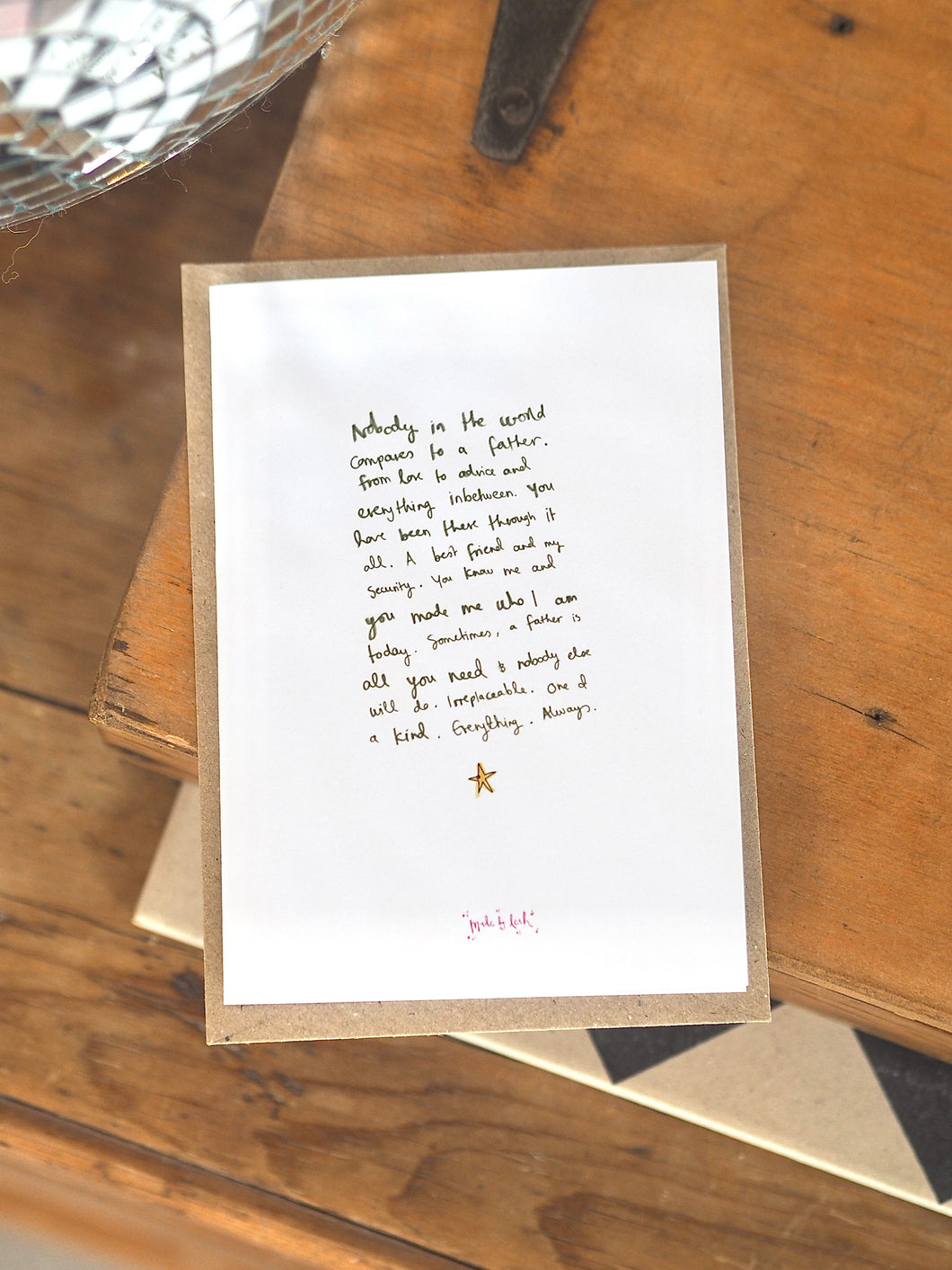 ‘Father’ Words And A Star Card