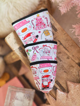 Load image into Gallery viewer, ‘The Pink Christmas Doodles’ Coffee Cosy Sleeve
