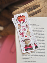 Load image into Gallery viewer, ‘Let’s Get Cosy’ Autumn Girl Bookmark
