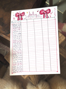 2026 A3 Family Organiser