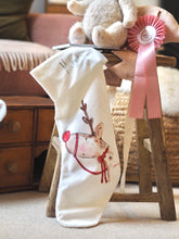 Load image into Gallery viewer, The ‘Red Reindeer’ Velvet Stocking
