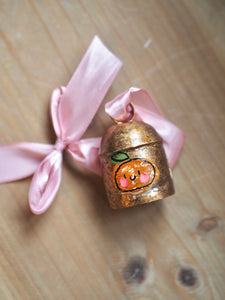 Hand Painted Brass Bell 2 ‘Little Clementine’