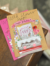 Load image into Gallery viewer, PERSONALISED Occassion Wild Flower Seeds Hand Painted Seed Envelope
