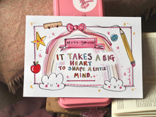 Load image into Gallery viewer, Personalised ‘It Takes A Big Heart To Shape A Little Mind’ Art
