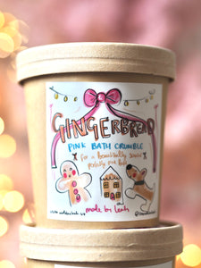 The Cutie Pink Gingerbread Bath Crumble