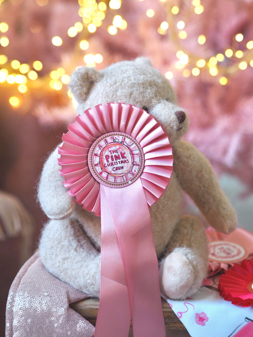 ‘The Pink Christmas Crew’ Luxury Rosette