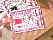 Load image into Gallery viewer, Personalised Pink Christmas Gift Tag
