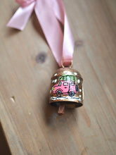 Load image into Gallery viewer, Hand Painted Brass Bell 5 ‘Driving Home For Christmas’
