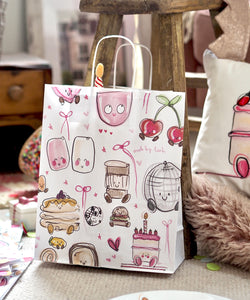 Cute Doodles Paper Gift Bag