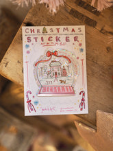 Load image into Gallery viewer, ‘The Snow Globe’ Cutie Christmas Sticker

