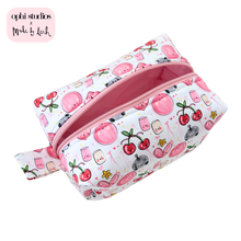 Load image into Gallery viewer, Ophi Studios x Made By Leah Collab Doodle Design Make Up Bag
