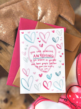 Load image into Gallery viewer, ‘You Can Achieve Anything’ Hearts Design
