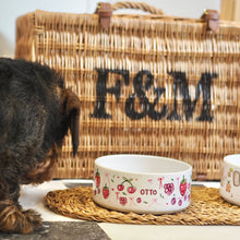Load image into Gallery viewer, The Personalised Berries Dog Bowl
