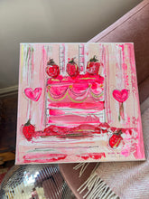 Load image into Gallery viewer, ‘Strawberry Delight Cake’ Canvas 3
