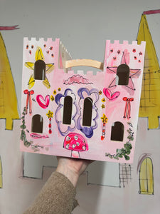 The Hand Painted Wooden Castle Dolls House ‘The Fairy Castle’
