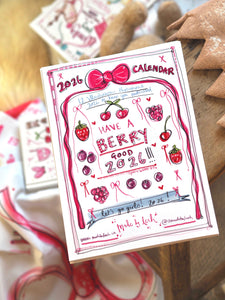 2026 A4 Quotes & Made by Leah Doodles Calendar