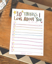 Load image into Gallery viewer, A5 &#39;10 Things I Love About You On Father&#39;s Day&#39; Fill In Your Own
