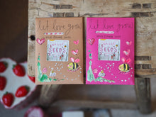 Load image into Gallery viewer, ‘Love’ Wild Flowers Hand Painted Seed Envelope
