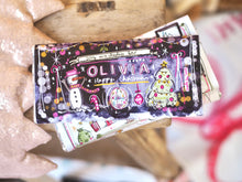 Load image into Gallery viewer, XL 200g Personalised Disco Christmas Milk Chocolate Bar
