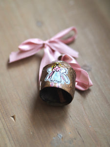 Hand Painted Brass Bell 10 ‘Angel’