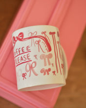 Load image into Gallery viewer, The ‘Coffee Please’ Bows Mug
