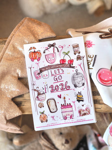 2026 A5 Girly Positive Desk Calendar