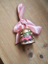 Load image into Gallery viewer, Hand Painted Brass Bell 5 ‘Driving Home For Christmas’
