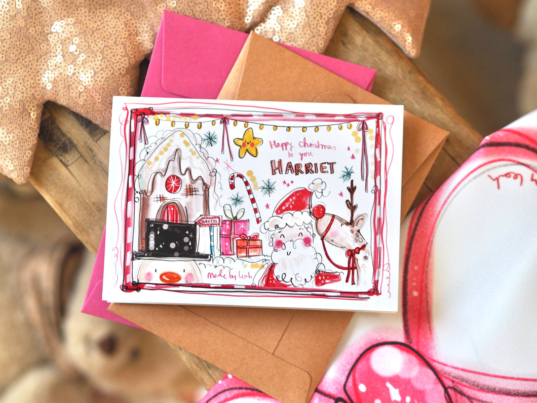Personalised Christmas Scene Card