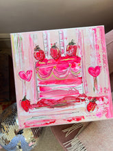 Load image into Gallery viewer, ‘Strawberry Delight Cake’ Canvas 3
