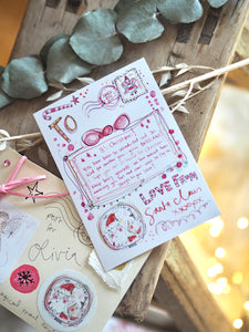 Personalised Letter From Santa, Pink Edition