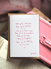 Load image into Gallery viewer, ‘Thank You For Teaching Me’ Design
