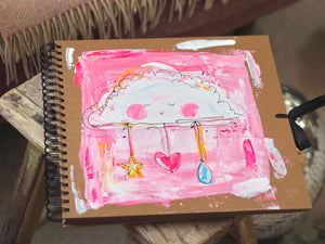 Hand Painted Baby Scrap Book