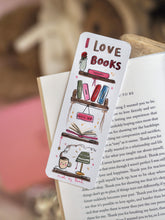 Load image into Gallery viewer, ‘I LOVE BOOKS’ Cutie Bookshelf Bookmark
