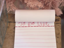 Load image into Gallery viewer, The Pink Christmas Village Swirly To Do List Pad
