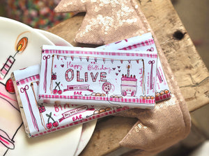 ‘Happy Birthday’ Personalised Milk Chocolate Bar