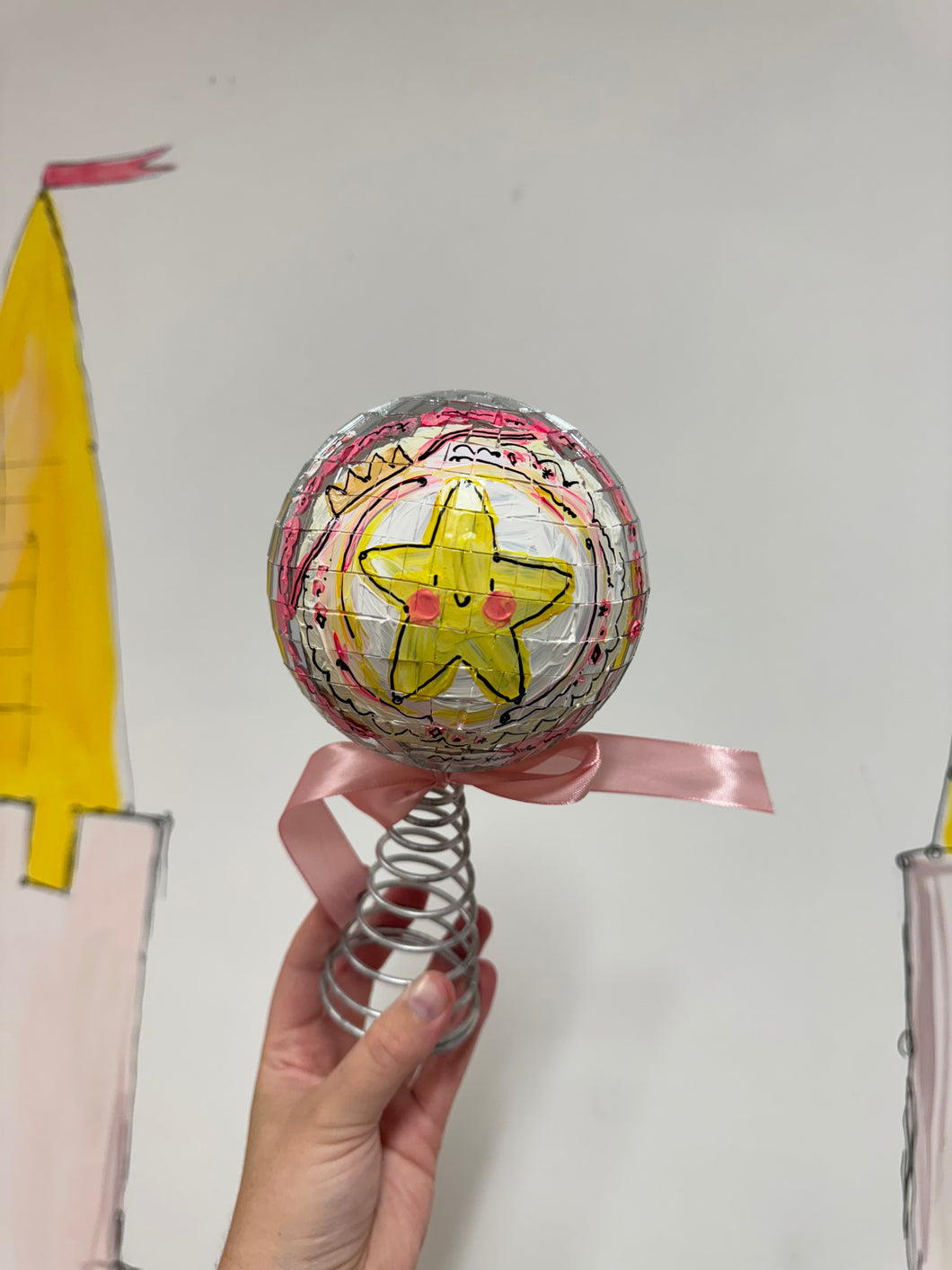 The Made by Leah Disco Tree Topper Smaller ‘Scrumpy star’