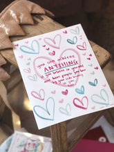 Load image into Gallery viewer, ‘You Can Achieve Anything’ Hearts Design
