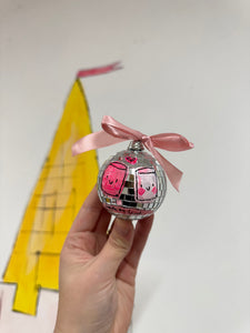 Disco Ball Hanging Bauble ‘Marshmallow Love’
