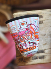 Load image into Gallery viewer, ‘The Cutie Autumn Village’ Coffee Cosy Sleeve
