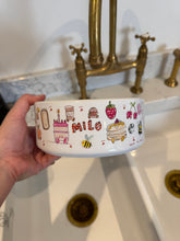 Load image into Gallery viewer, The Personalised Cute Doodles Dog Bowl
