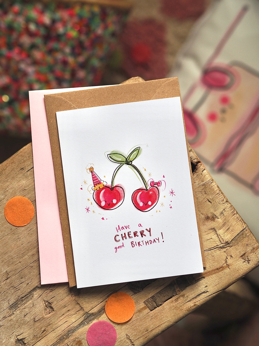 Cherry Happy Birthday Card