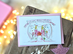 Personalised Winter Castle Card