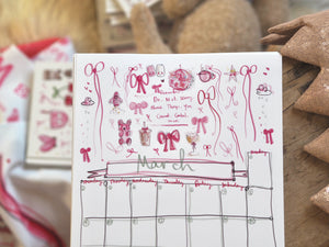 2026 A4 Quotes & Made by Leah Doodles Calendar