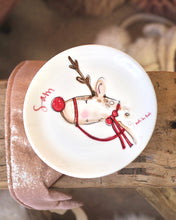 Load image into Gallery viewer, The Ceramic Personalised Red Reindeer Plate
