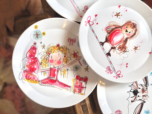 Children’s Character Plate ‘A Very Pink Christmas’