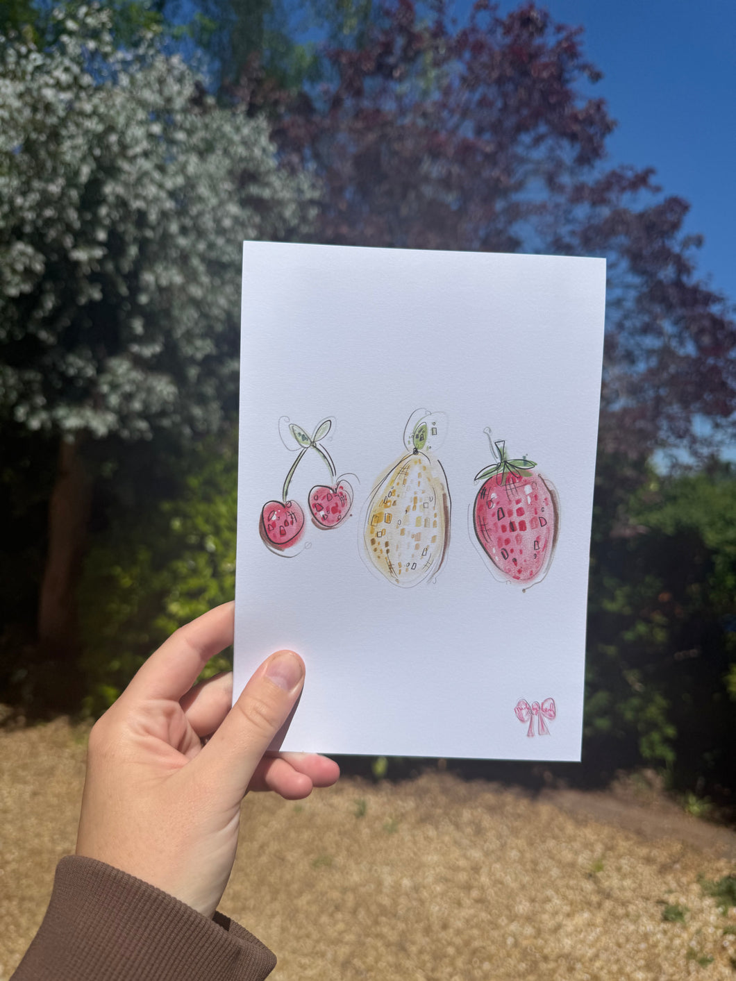 Disco Fruit Art Print Design