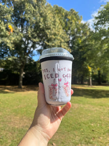 ‘Another Iced Coffee’ Coffee Cosy Sleeve