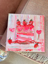 Load image into Gallery viewer, ‘Strawberry Delight Cake’ Canvas 3
